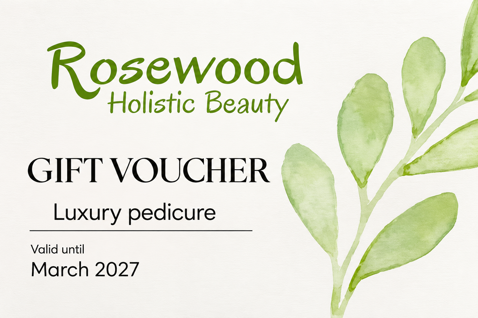 Luxury Pedicure - Rosewood Holistic Beauty